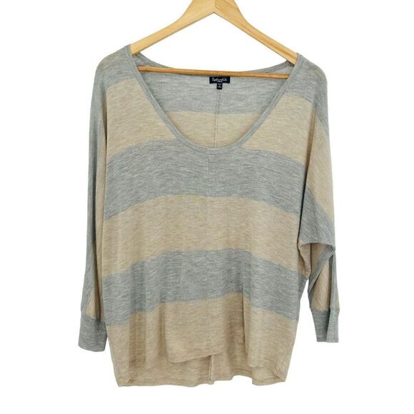 EUC Splendid Lightweight Striped Sweater - Picture 1 of 8